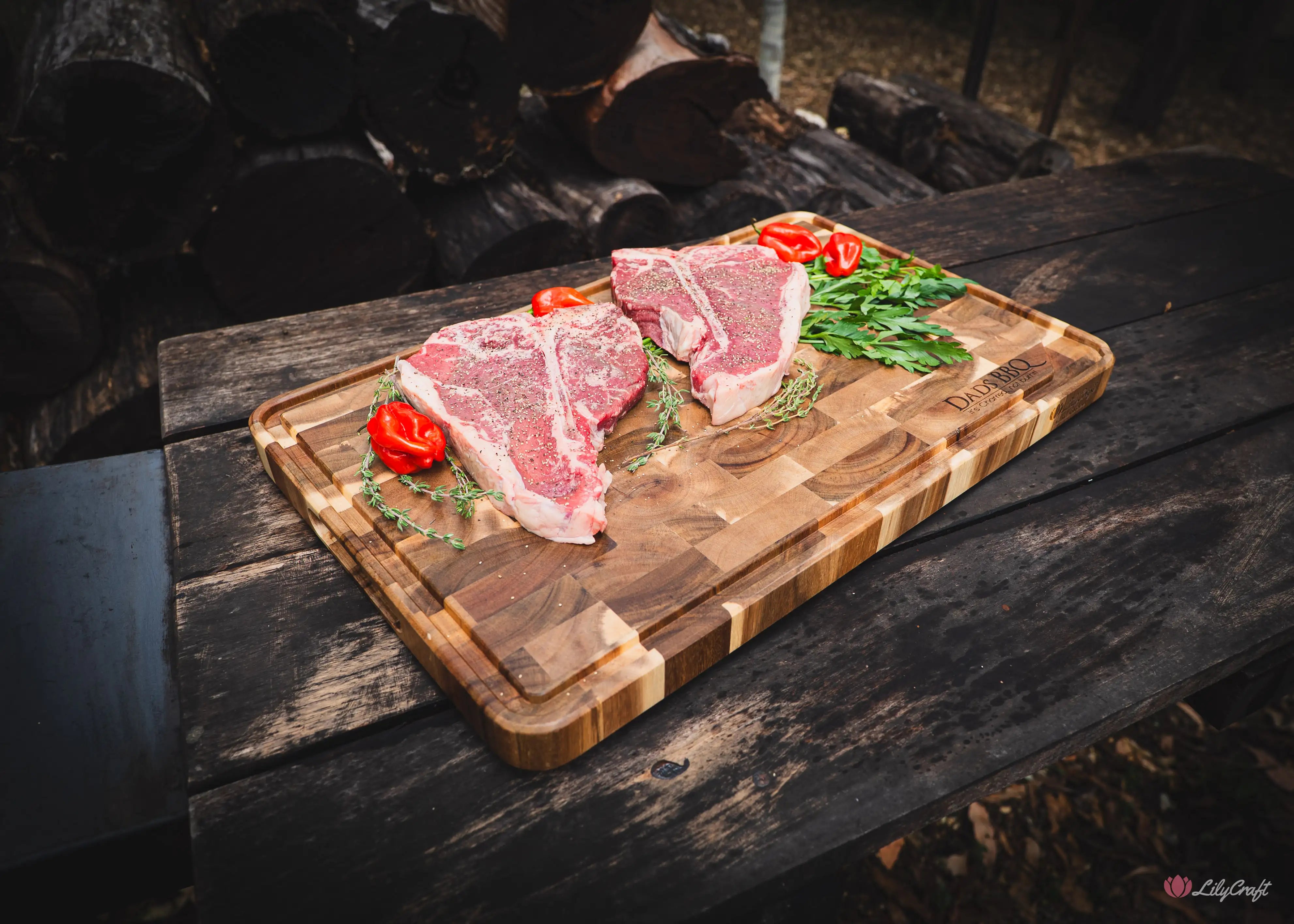 Artisan end grain chopping board Australian made