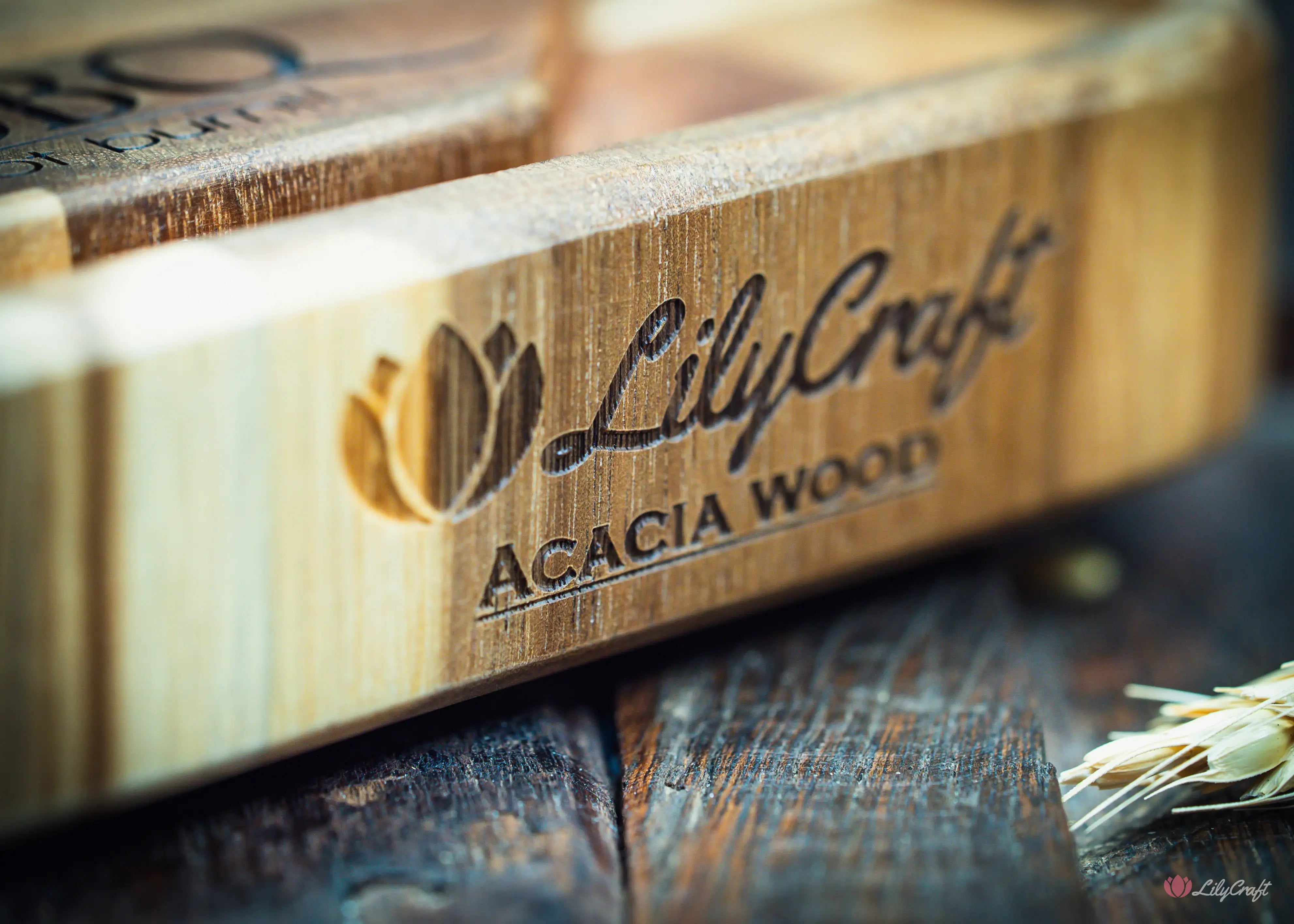 Luxury corporate client gifts engraved wood board