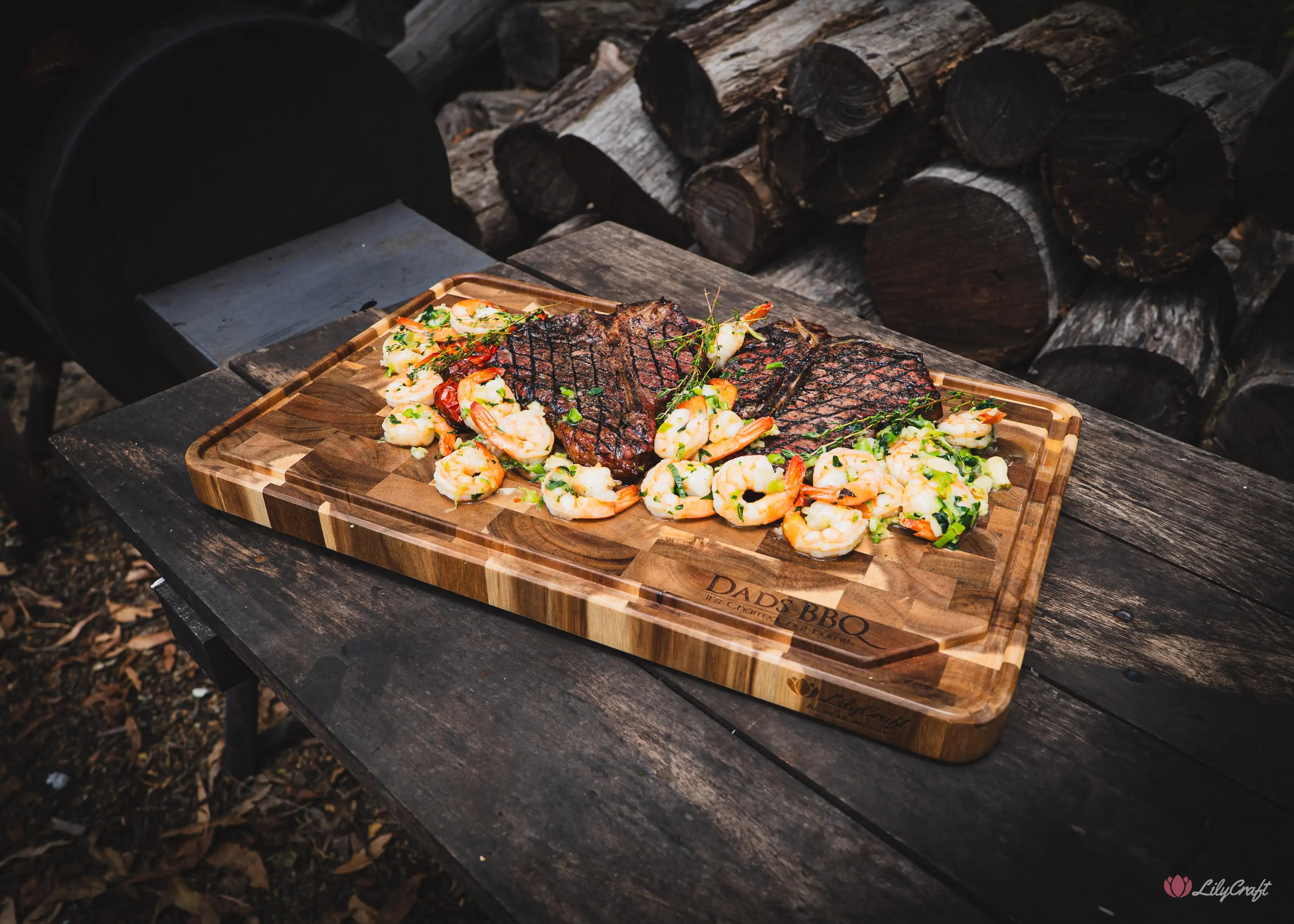 Personalised name engraved BBQ board Brisbane