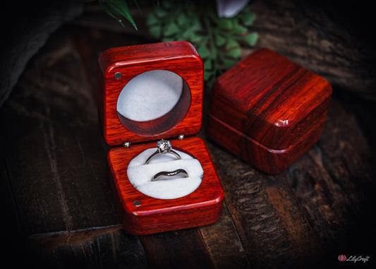 double wedding ring box custom made australia