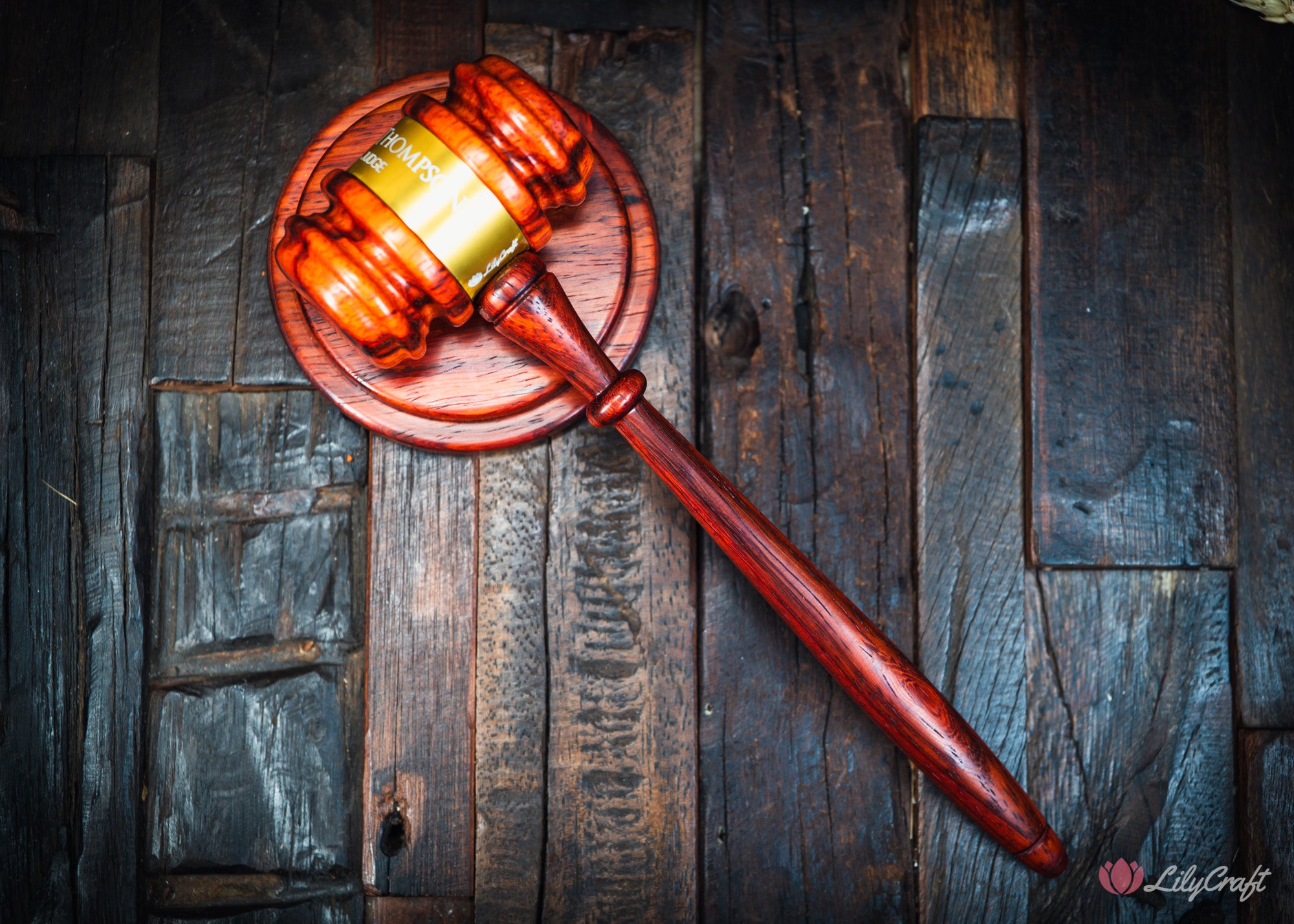 handcrafted hardwood gavel for judges