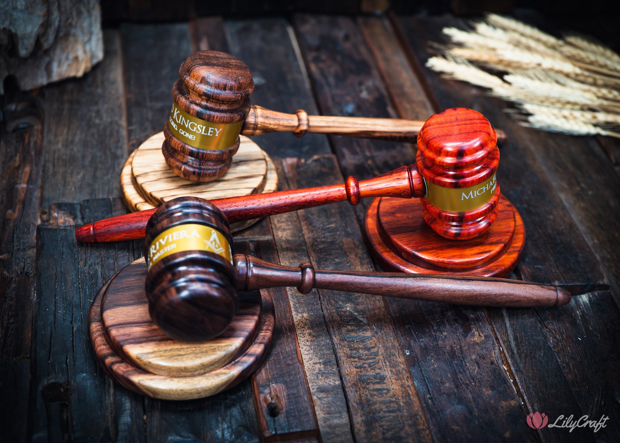 personalised president gavel