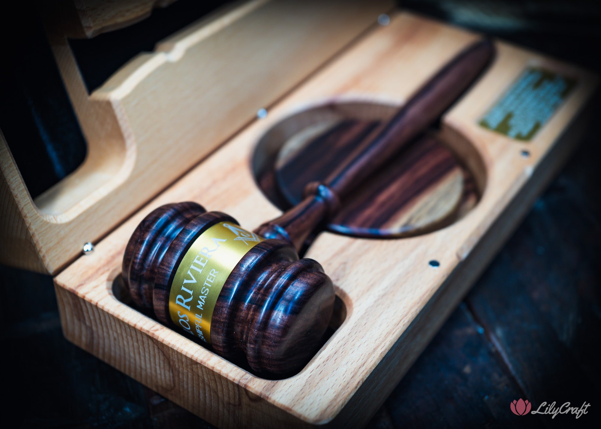 custom engraved gavel for board chair