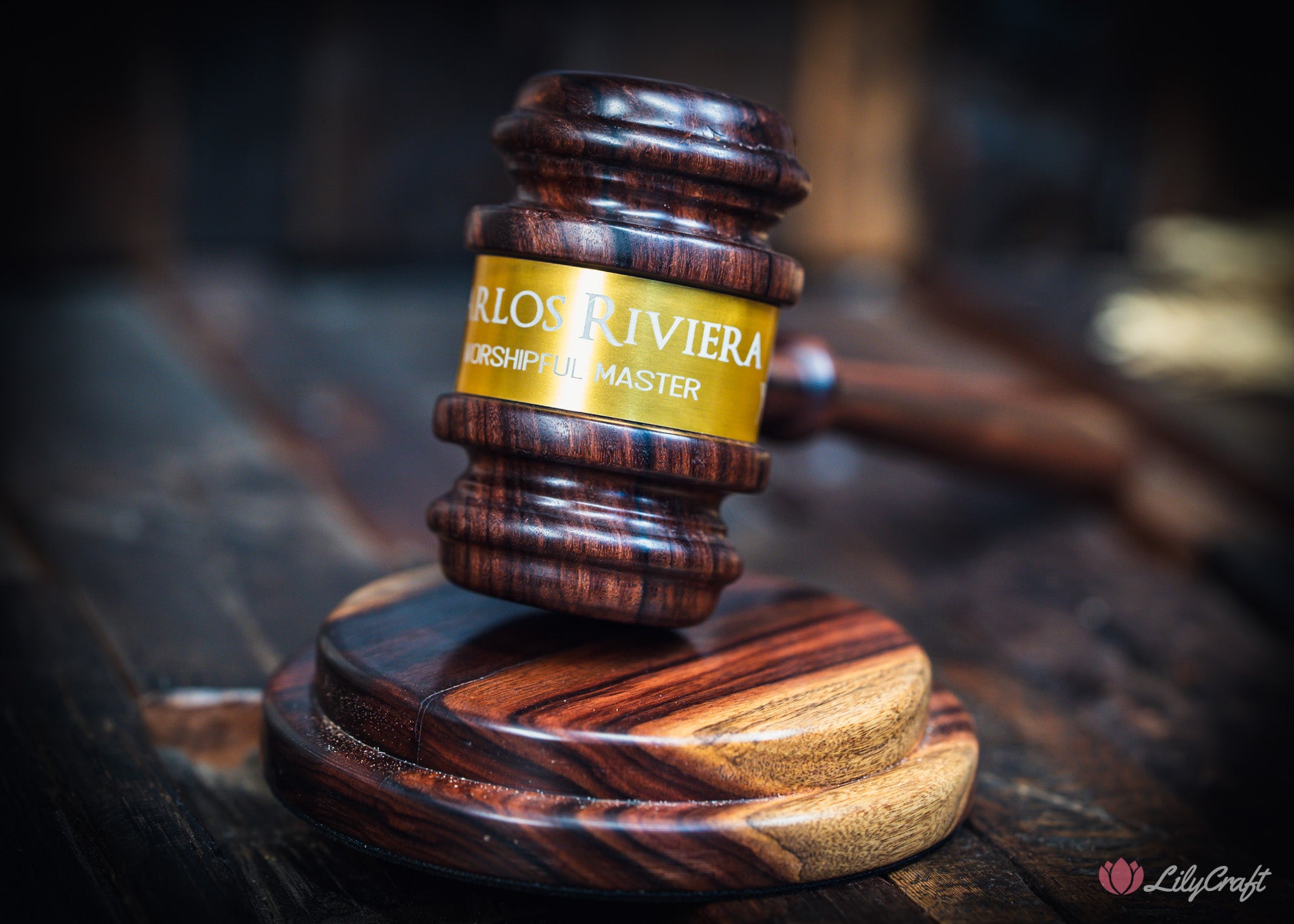 engraved political gavel for mayor