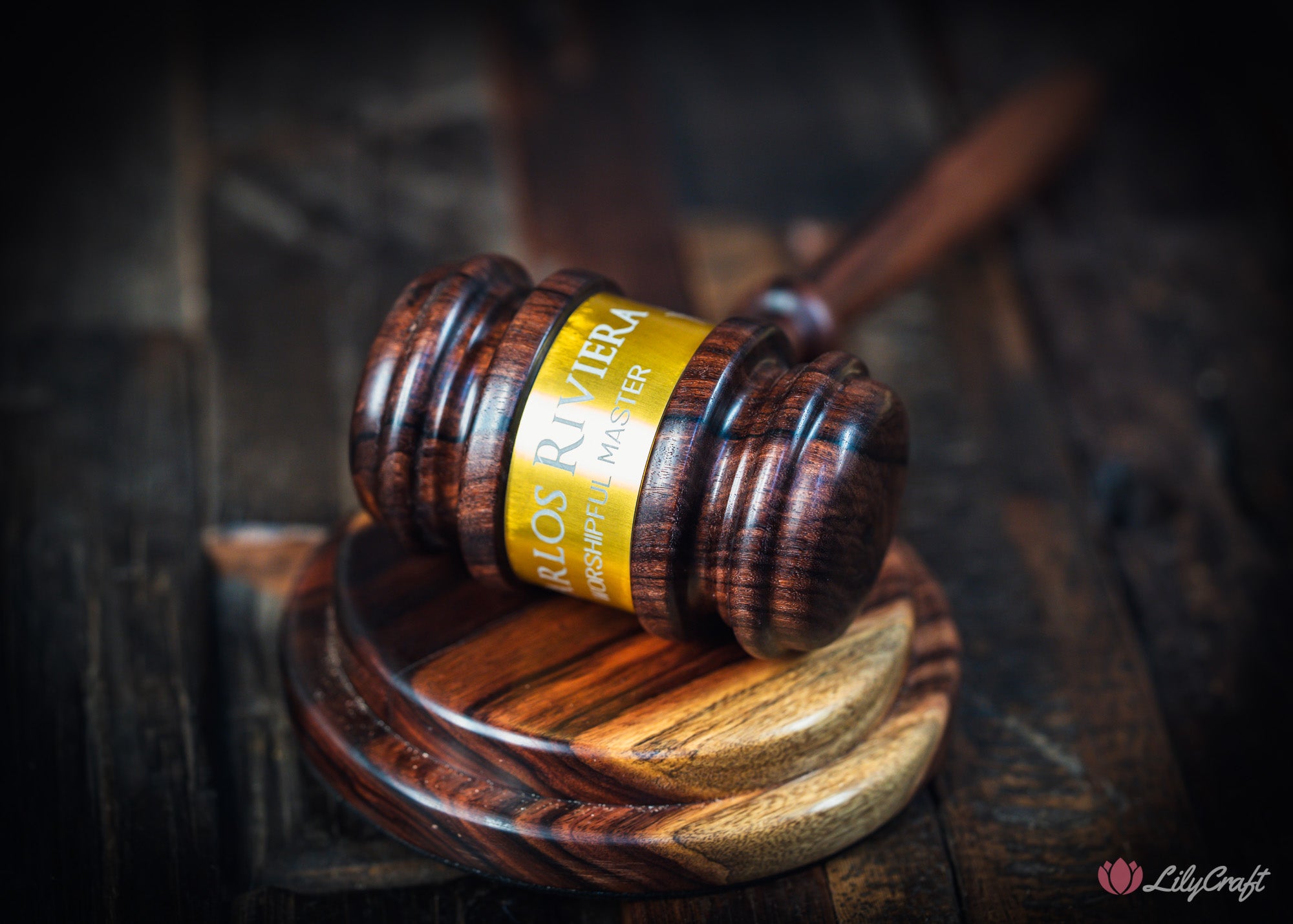engraved leadership gavel for meetings