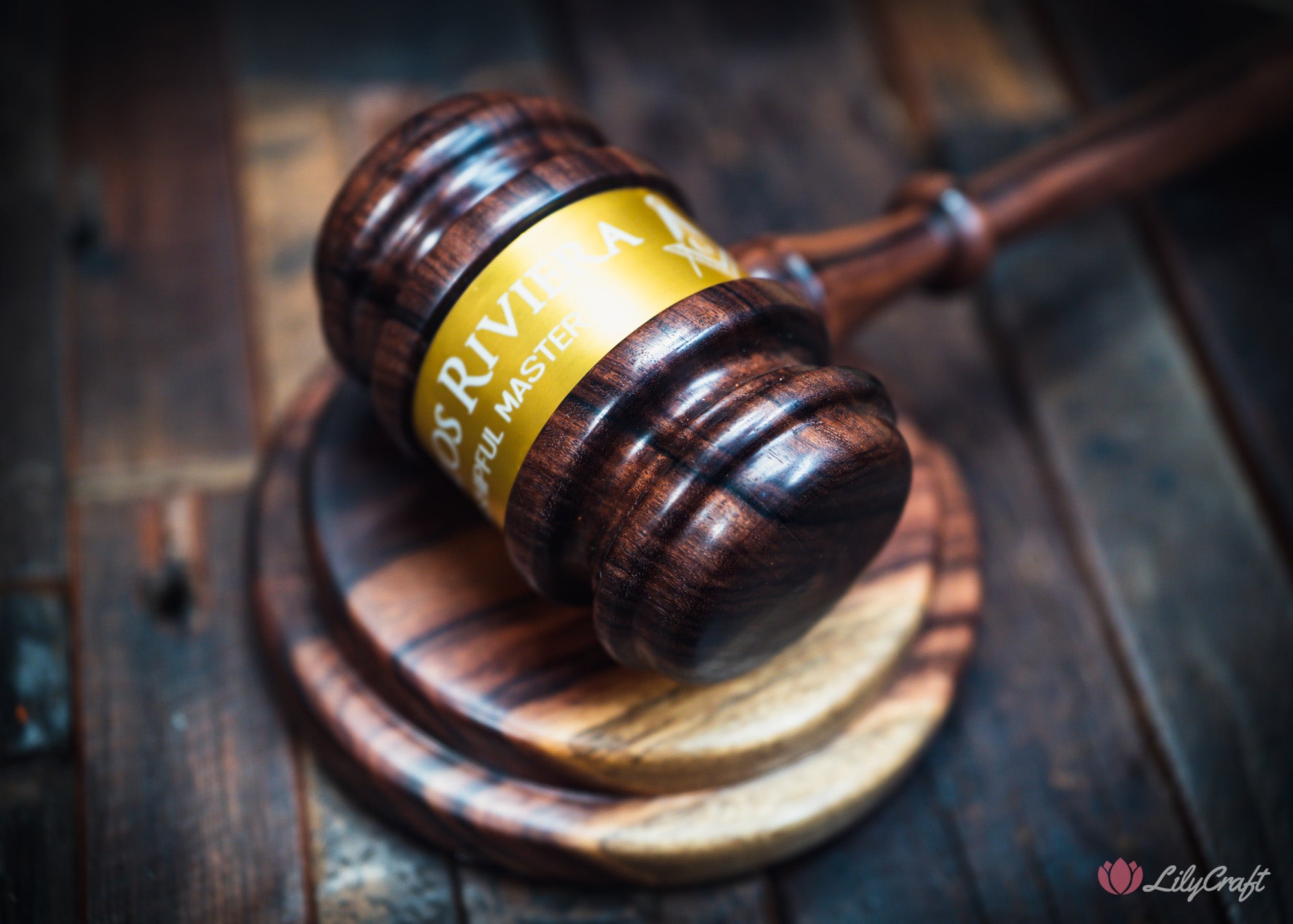 courtroom gavel set engraved for lawyer recognition gift