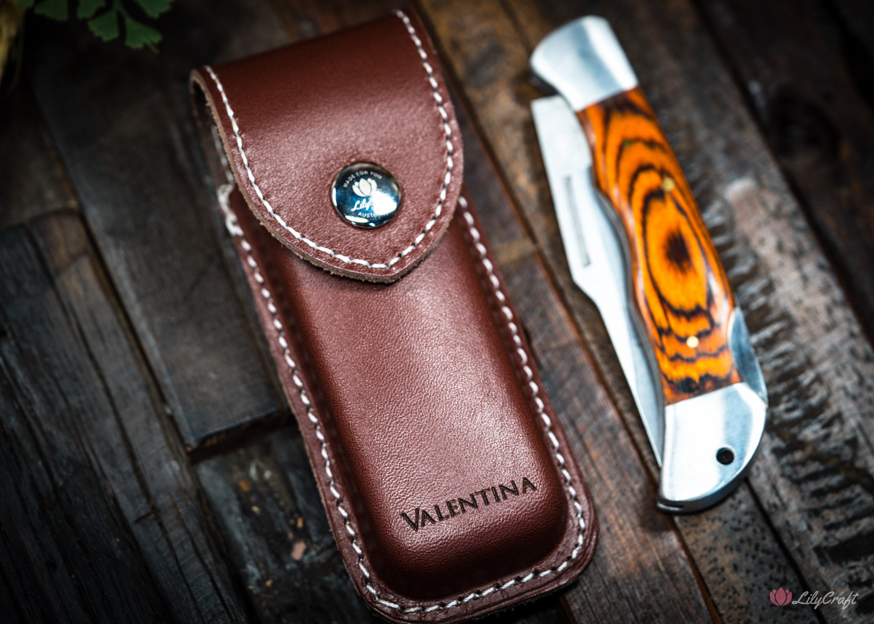 personalised pocket knife pouch