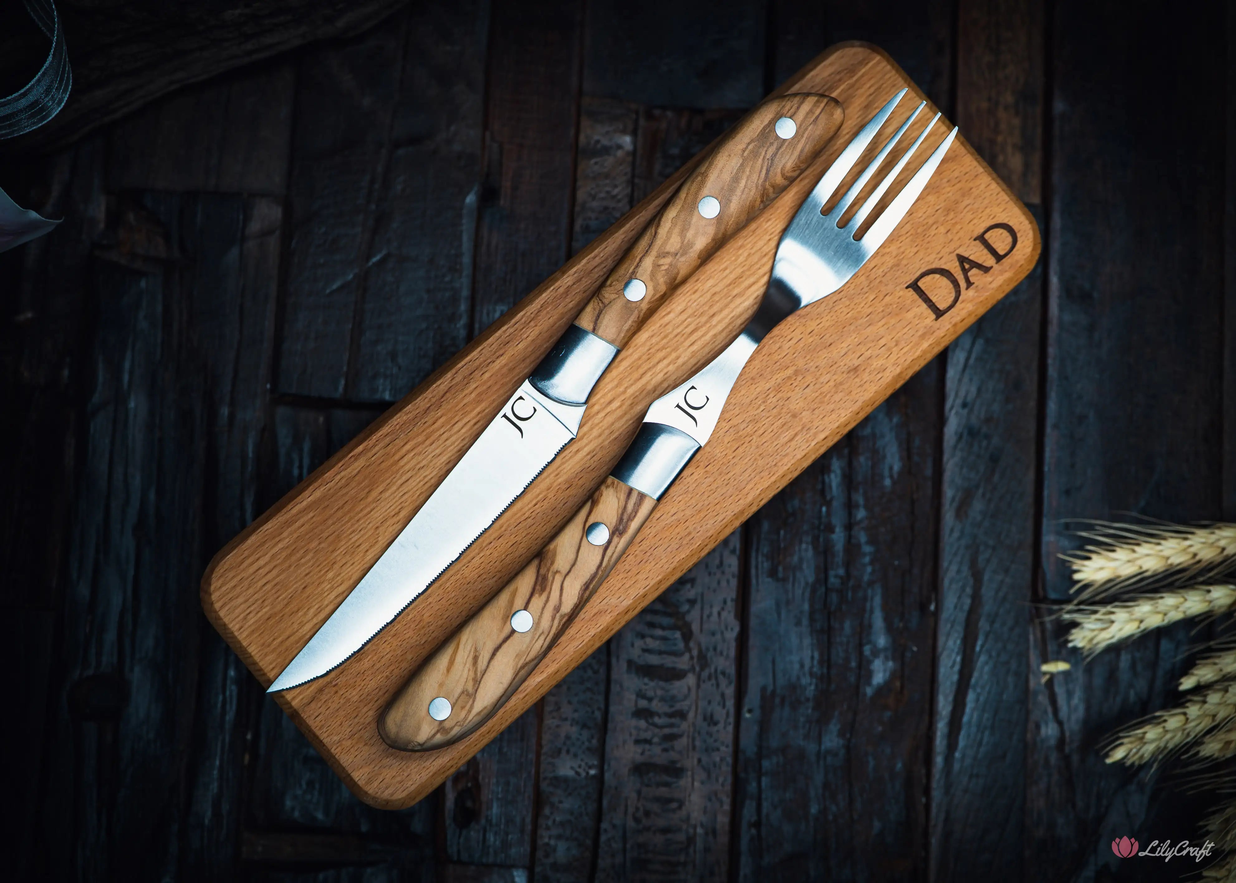 personalised steak knives gifts for men