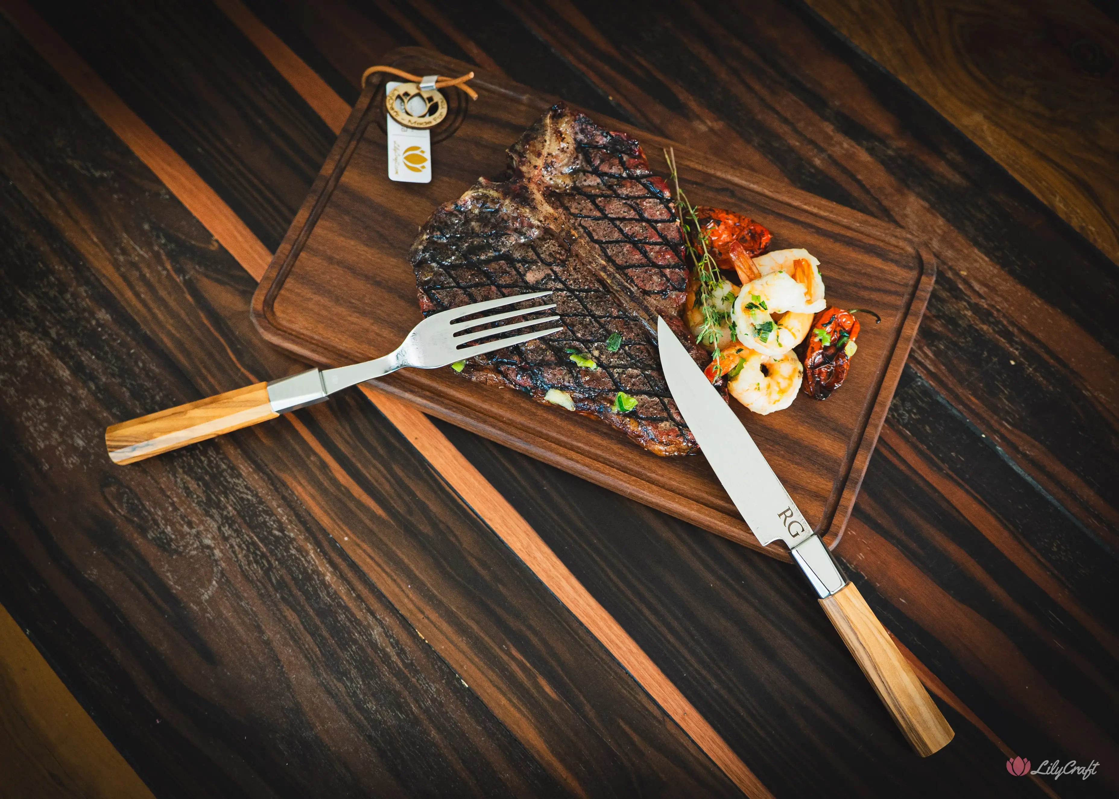 Personalised anniversary gift for steak lovers