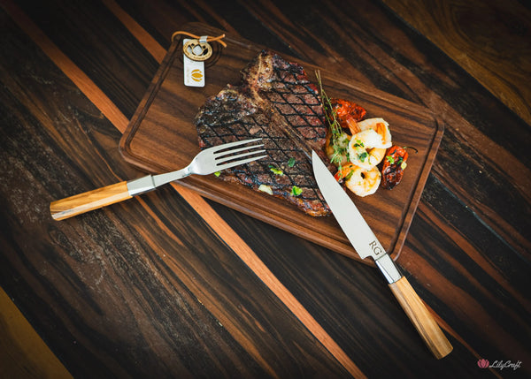 Personalised anniversary gift for steak lovers