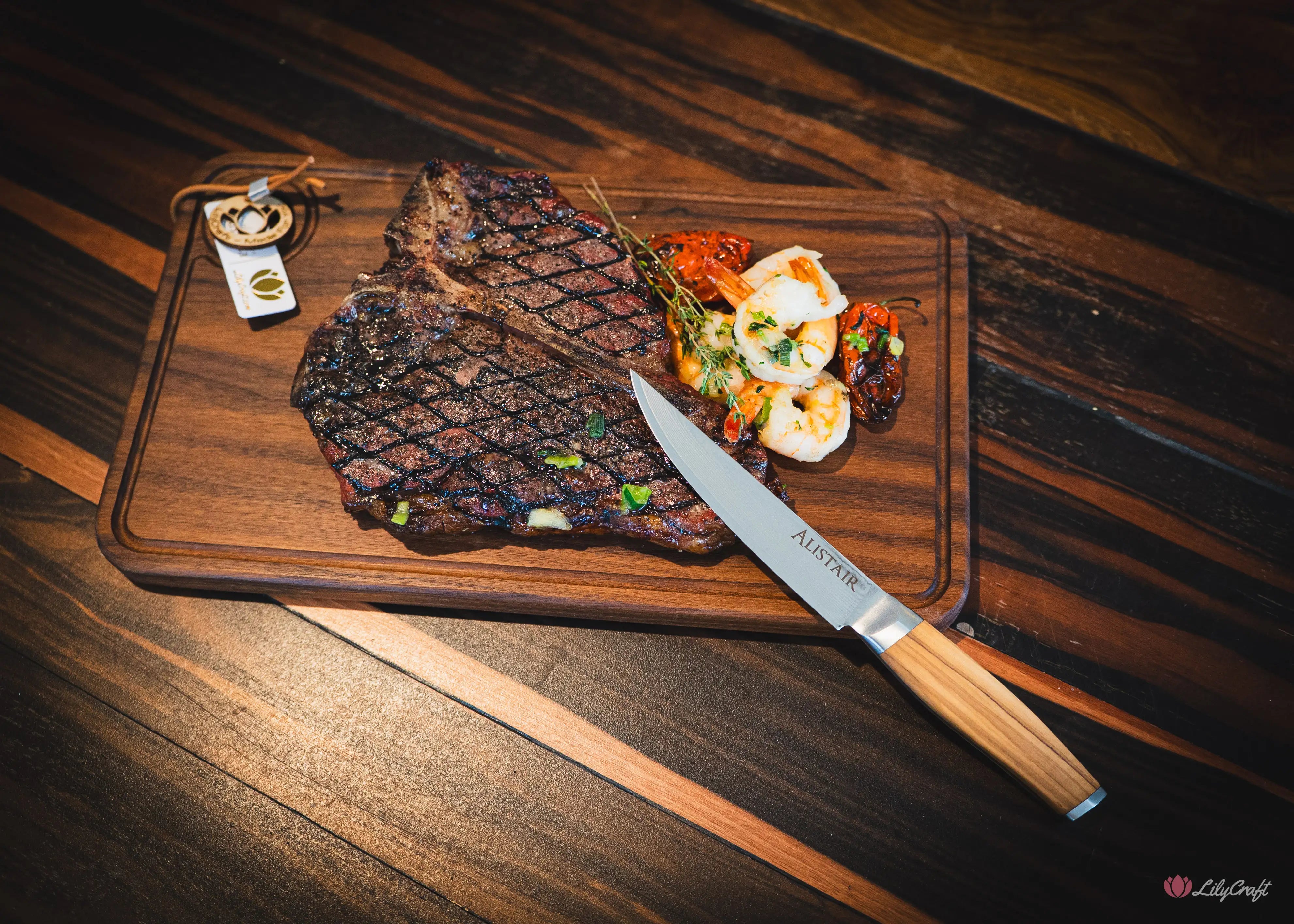 bbq meat board with juice groove gift for dad