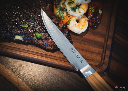 steak knife set gift for dad