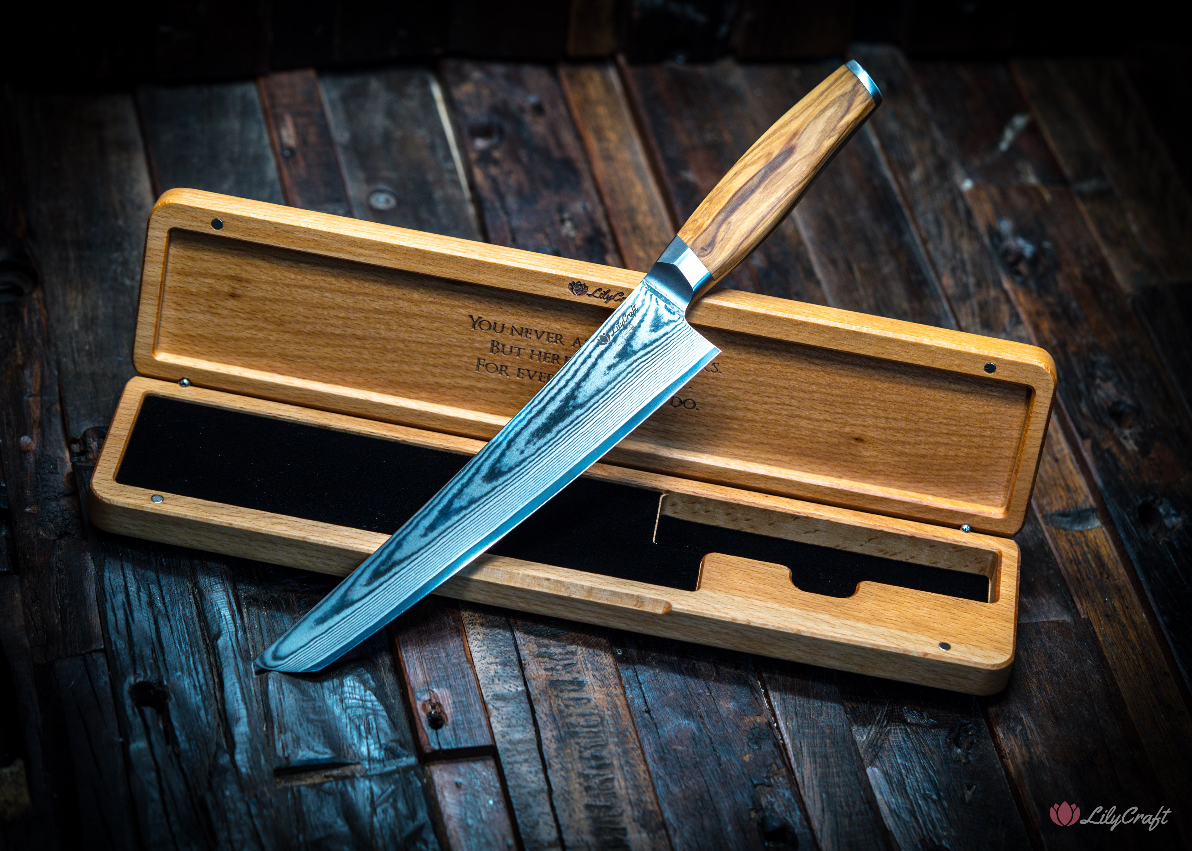 Luxury meat carving knife for Father's Day gift