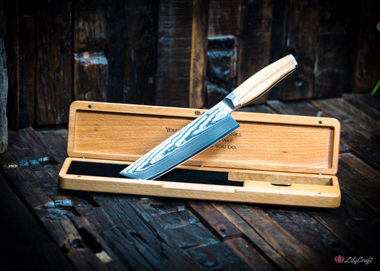 Japanese-style chopping knife for vegetables and herbs