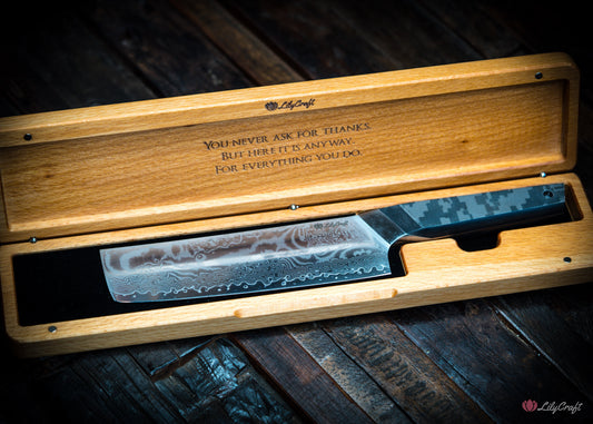 Gift knife for plant-based cooks and veggie lovers