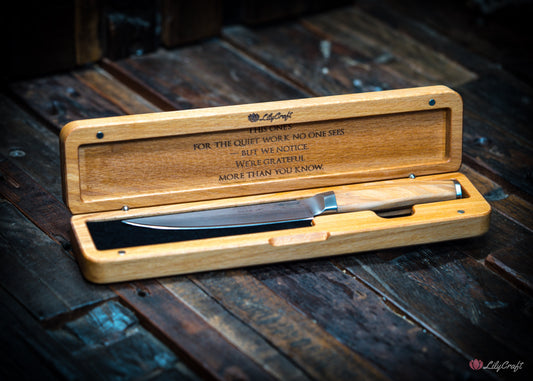 Custom engraved steak knife for meat lovers