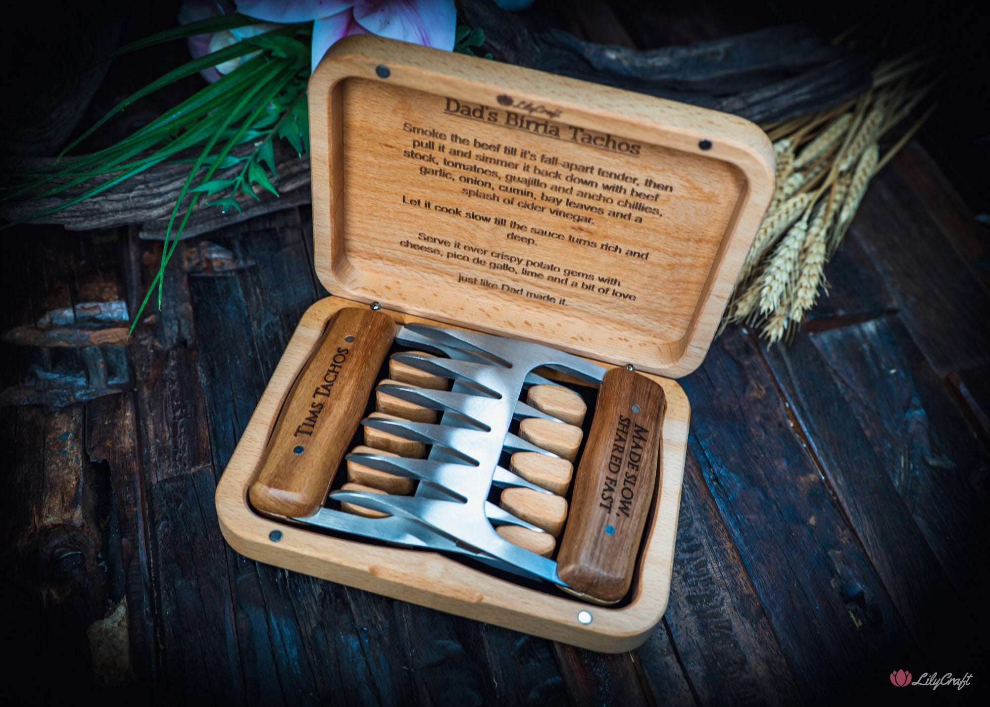 personalised barbecue gift box for pulled pork lovers