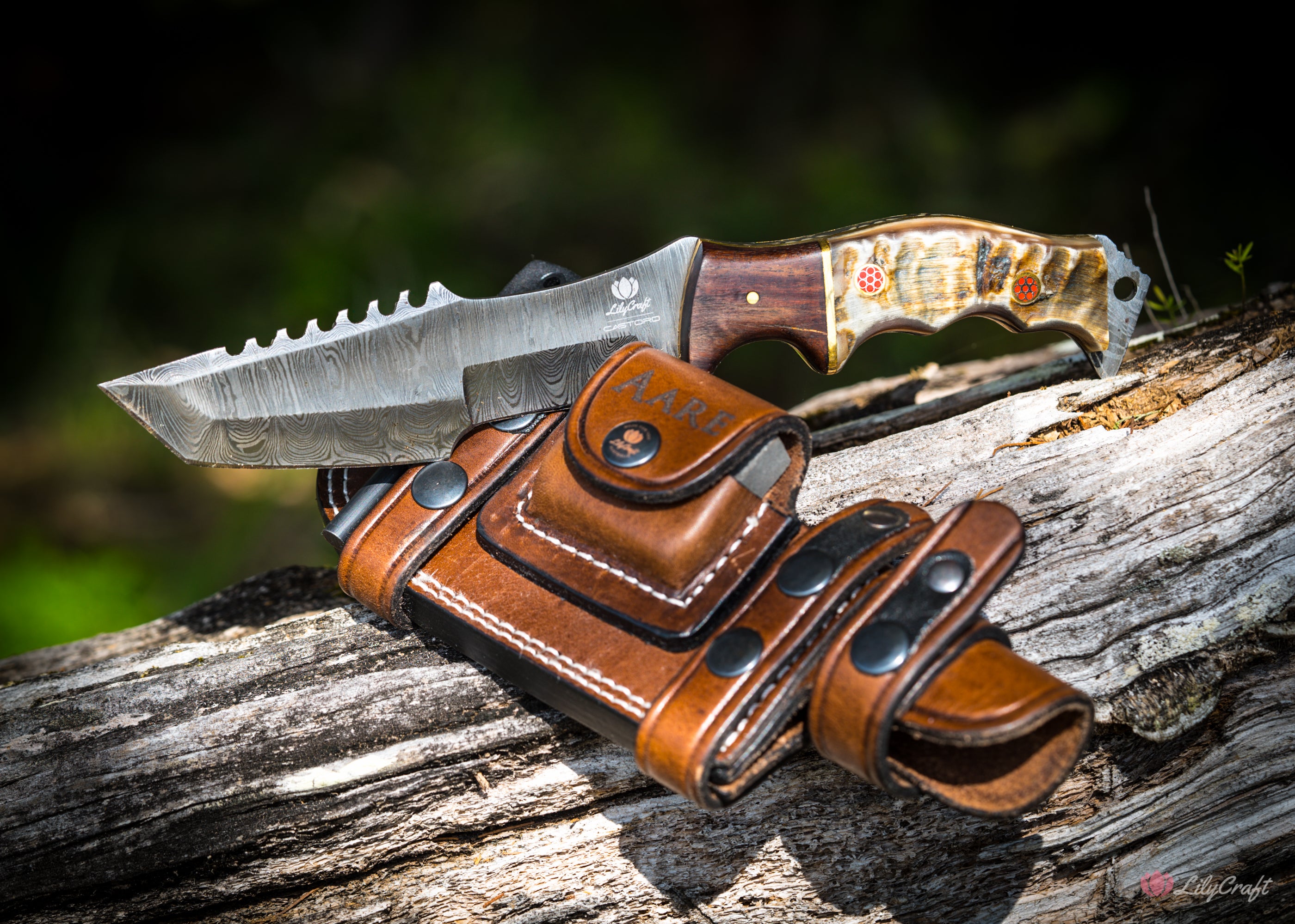 Pocket Survival knife selling with wood handle | 176 Layers Damascus steel blade folding hunting knife, Groomsmen Gift for Him Independence Day Gift