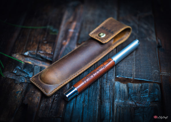 personalised pen and pouch high quality