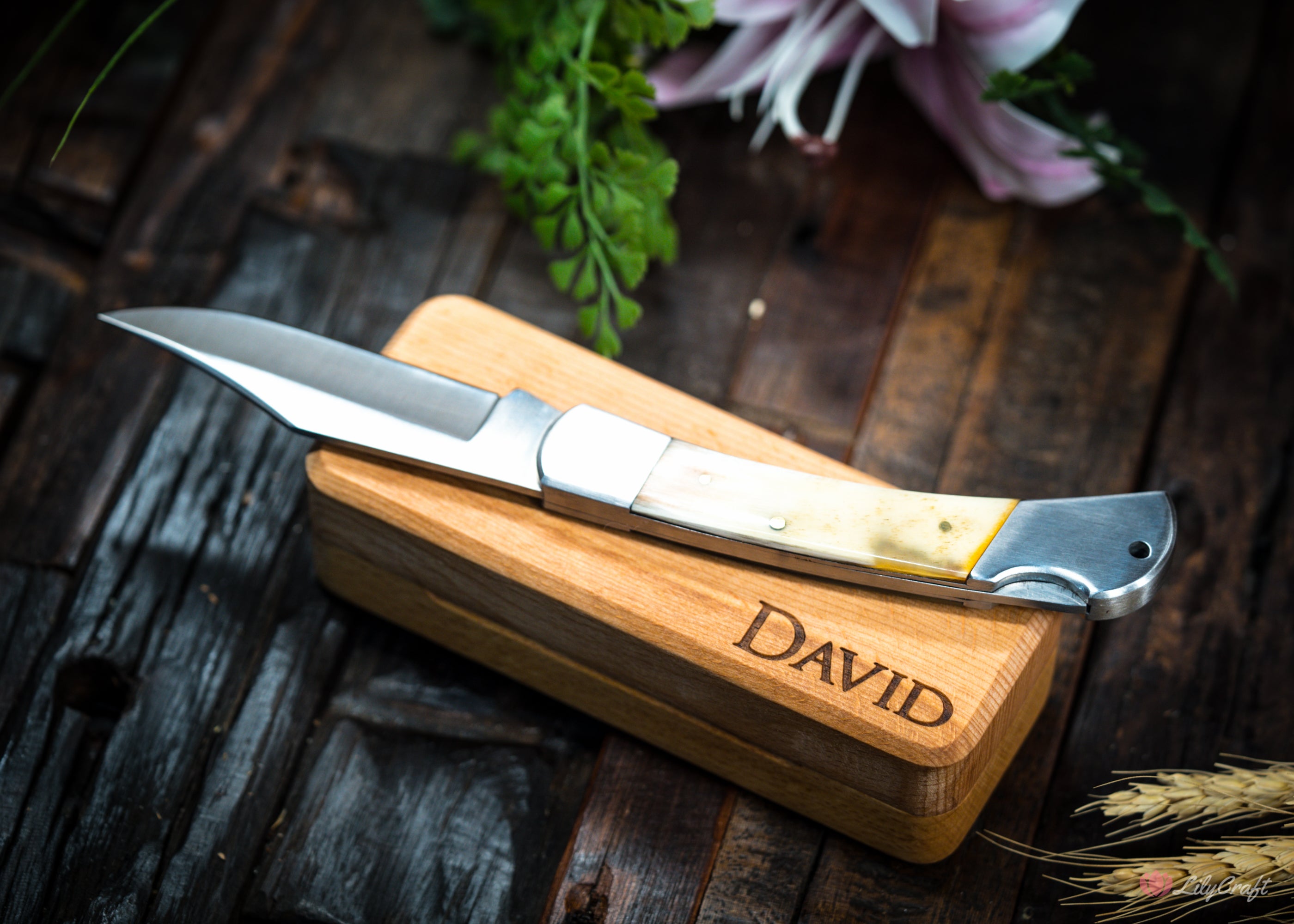 horn handle pocket knife