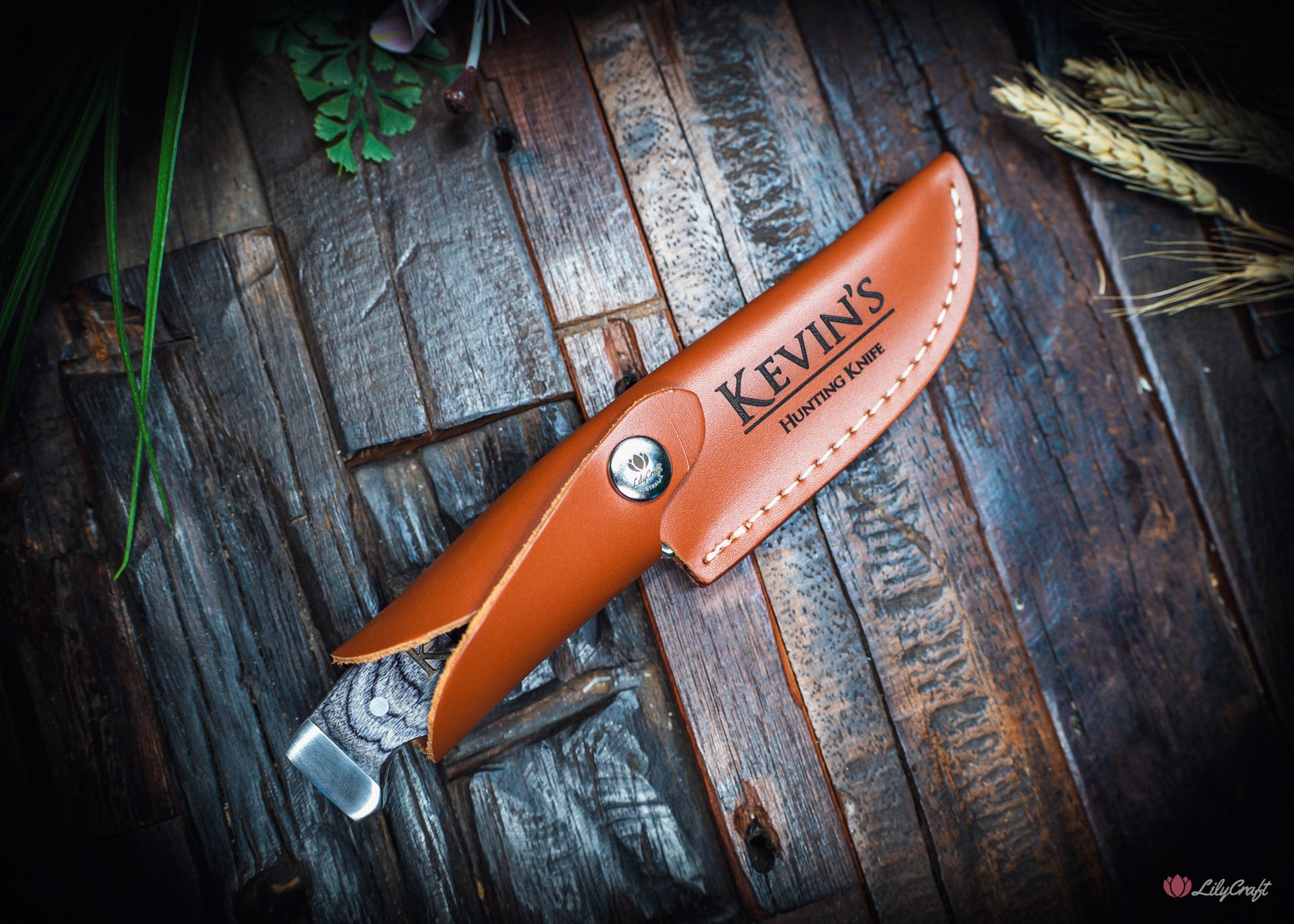 custom skinning knife gift for hunter
