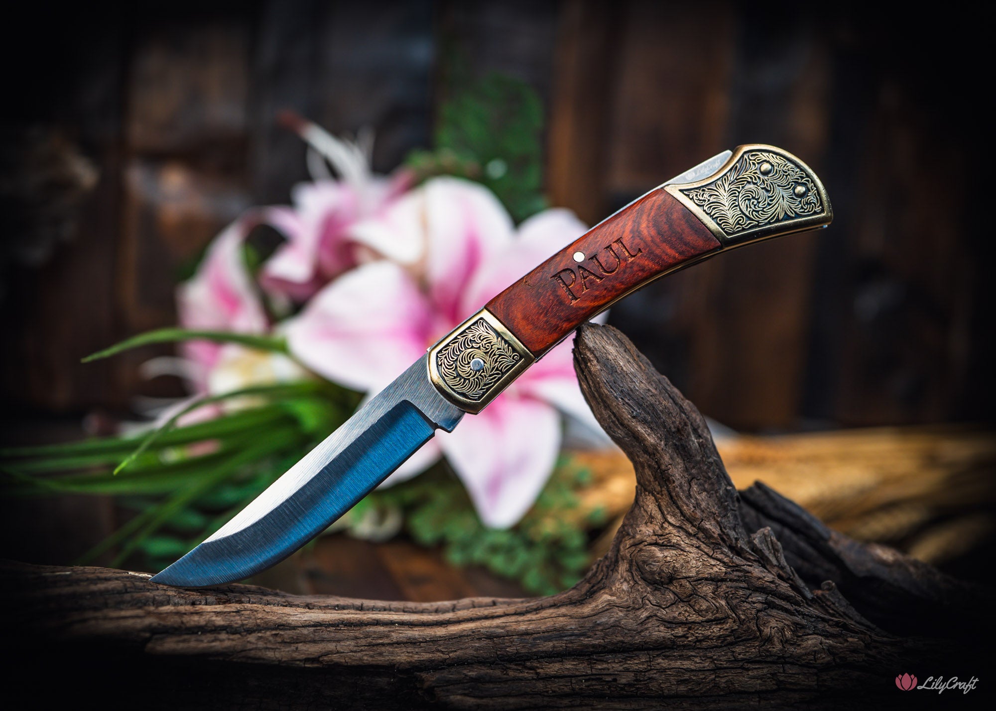 engraved folding knife gift for dad