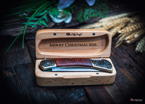 custom name engraved gentlemans knife