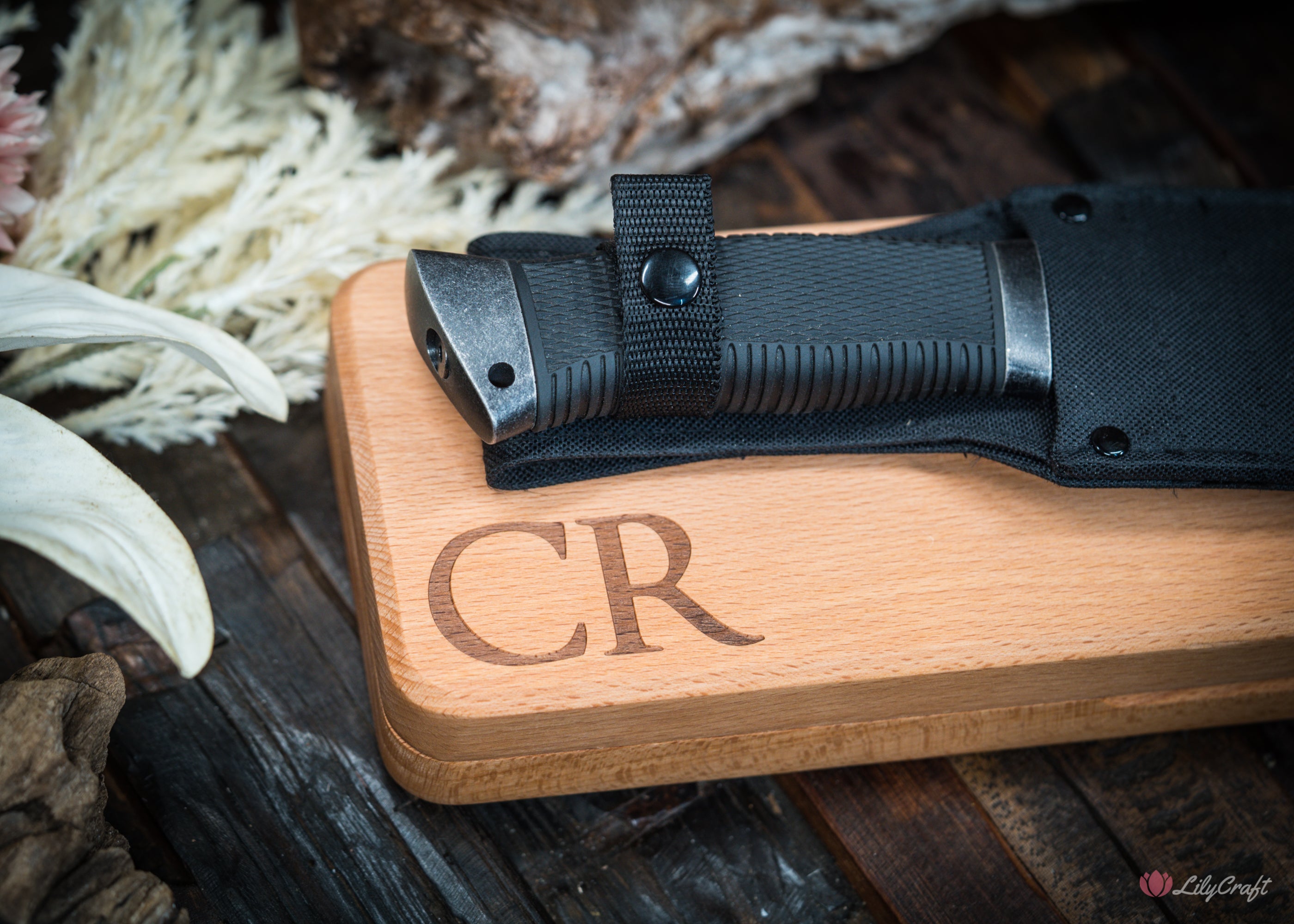 personalized survival knife machete