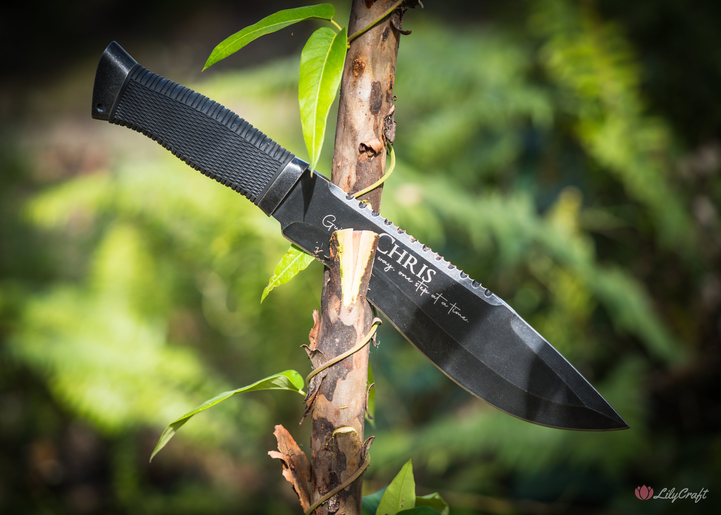 personalized survival knife