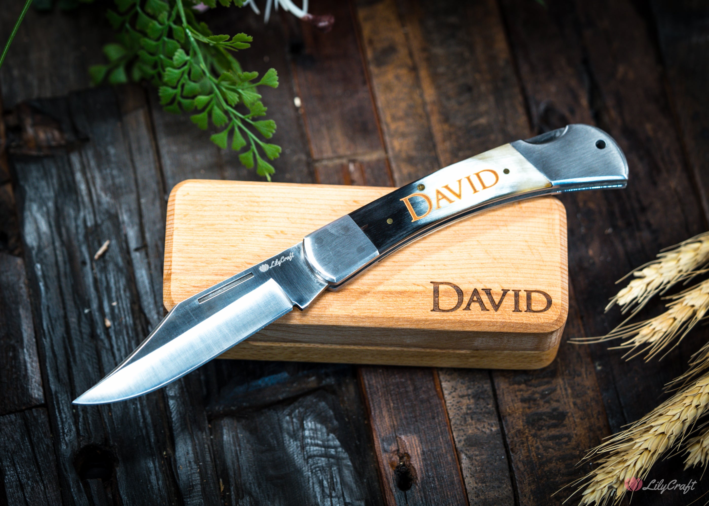 pocket knife personalised with gift box