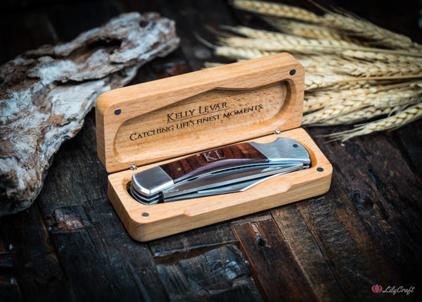 personalised pocket knife for fishing