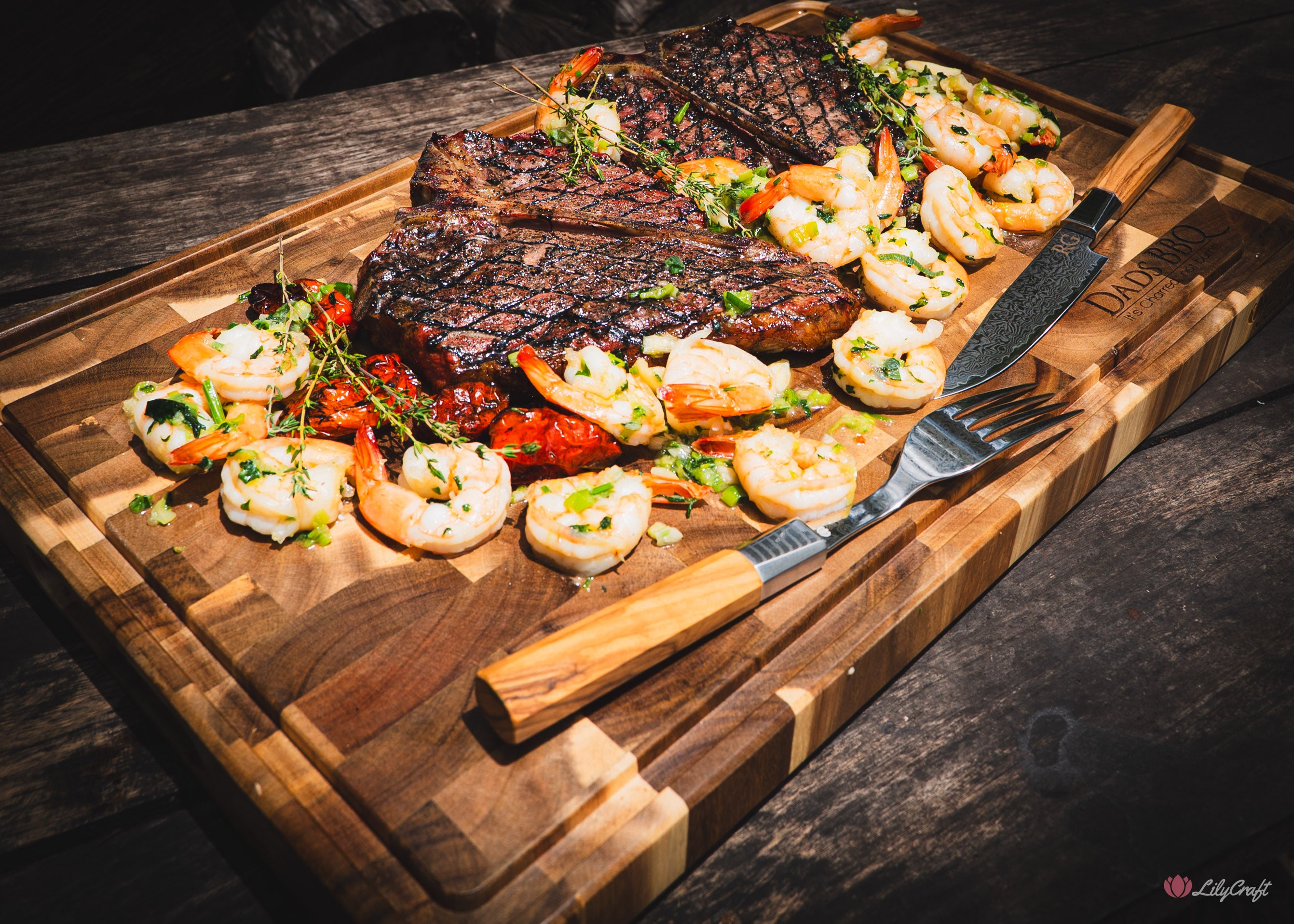 End Grain Butcher Board for Meat Extra Large