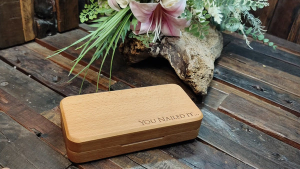 Mini Engraved Hammer Gift in Wooden Box – A Small Keepsake That Hits Home