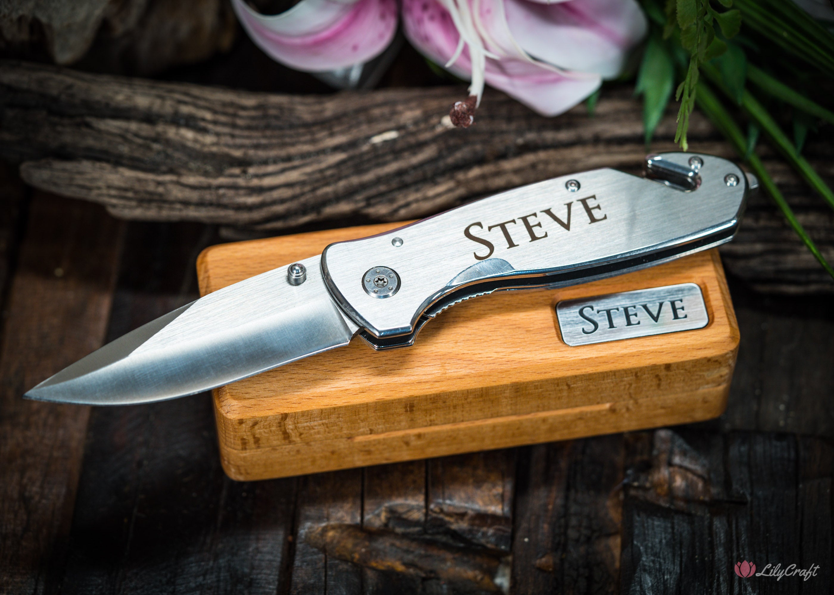 personalised rescue pocket knife