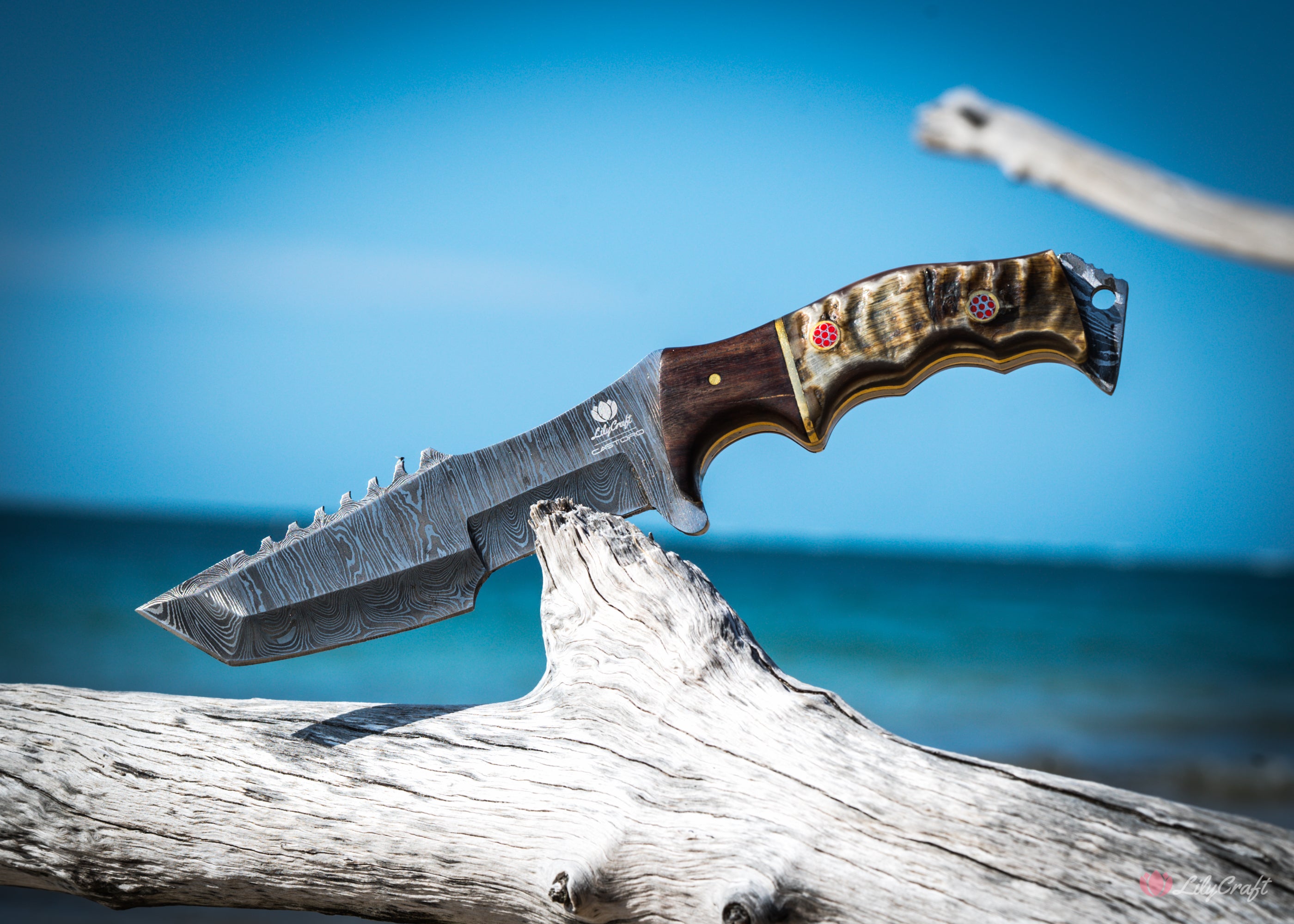 personalised survival knife - the castoro by lilycraft