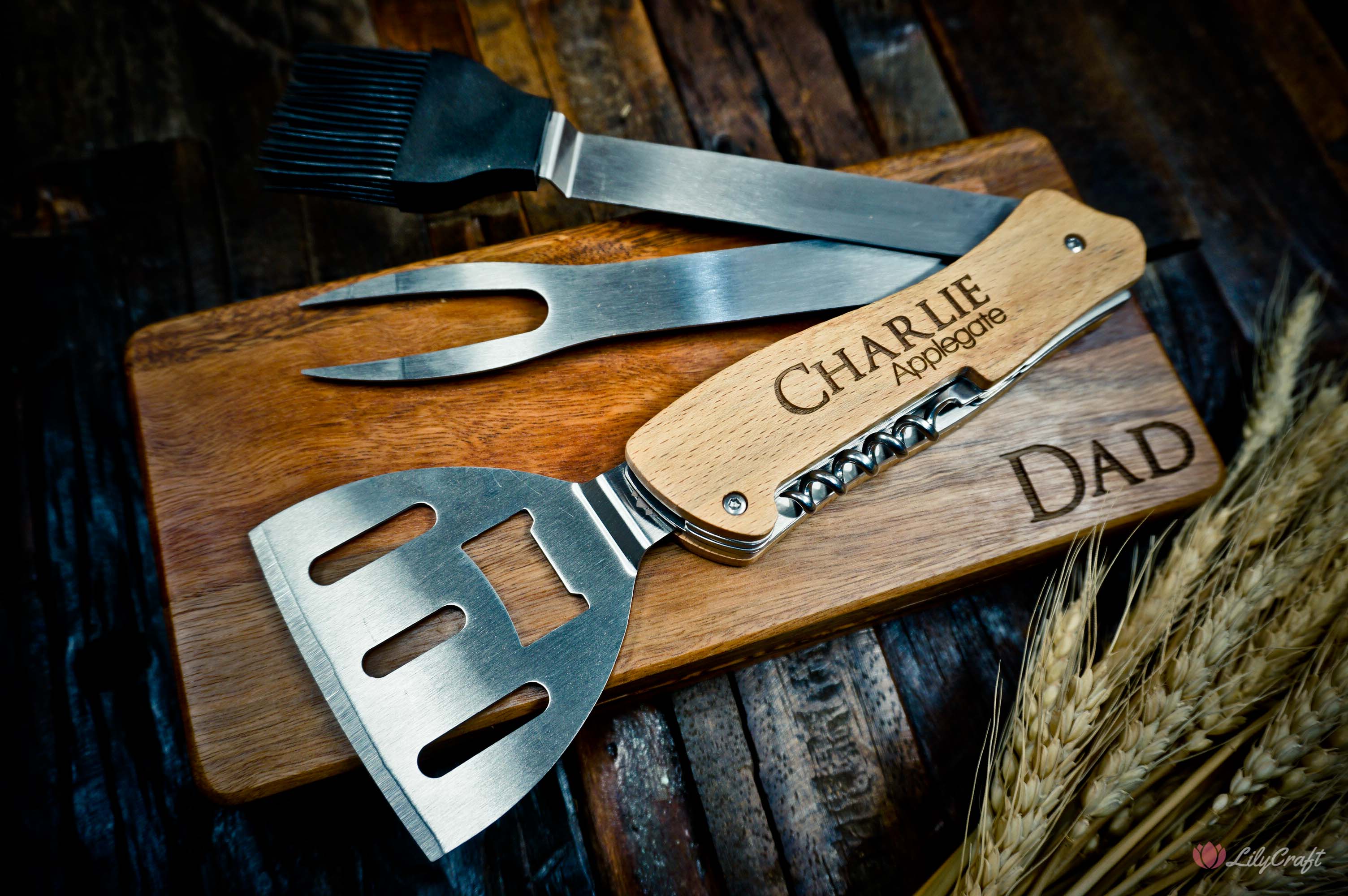 Personalized bbq outlet tool set