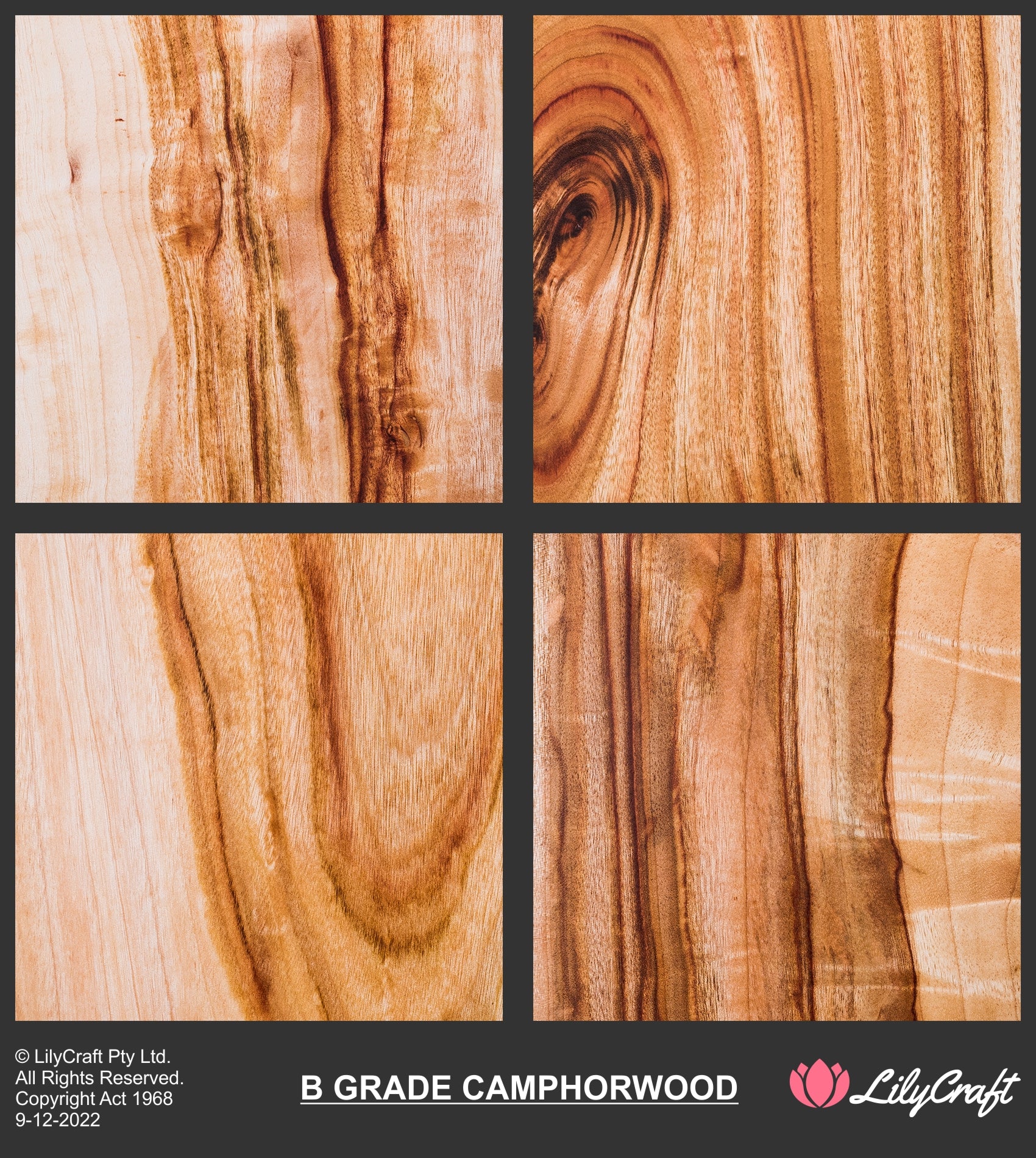 B Grade Camphor Wood LilyCraft