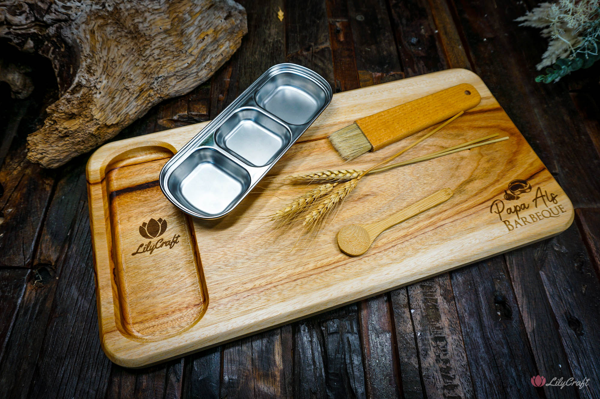 Wooden Steak Serving Plate