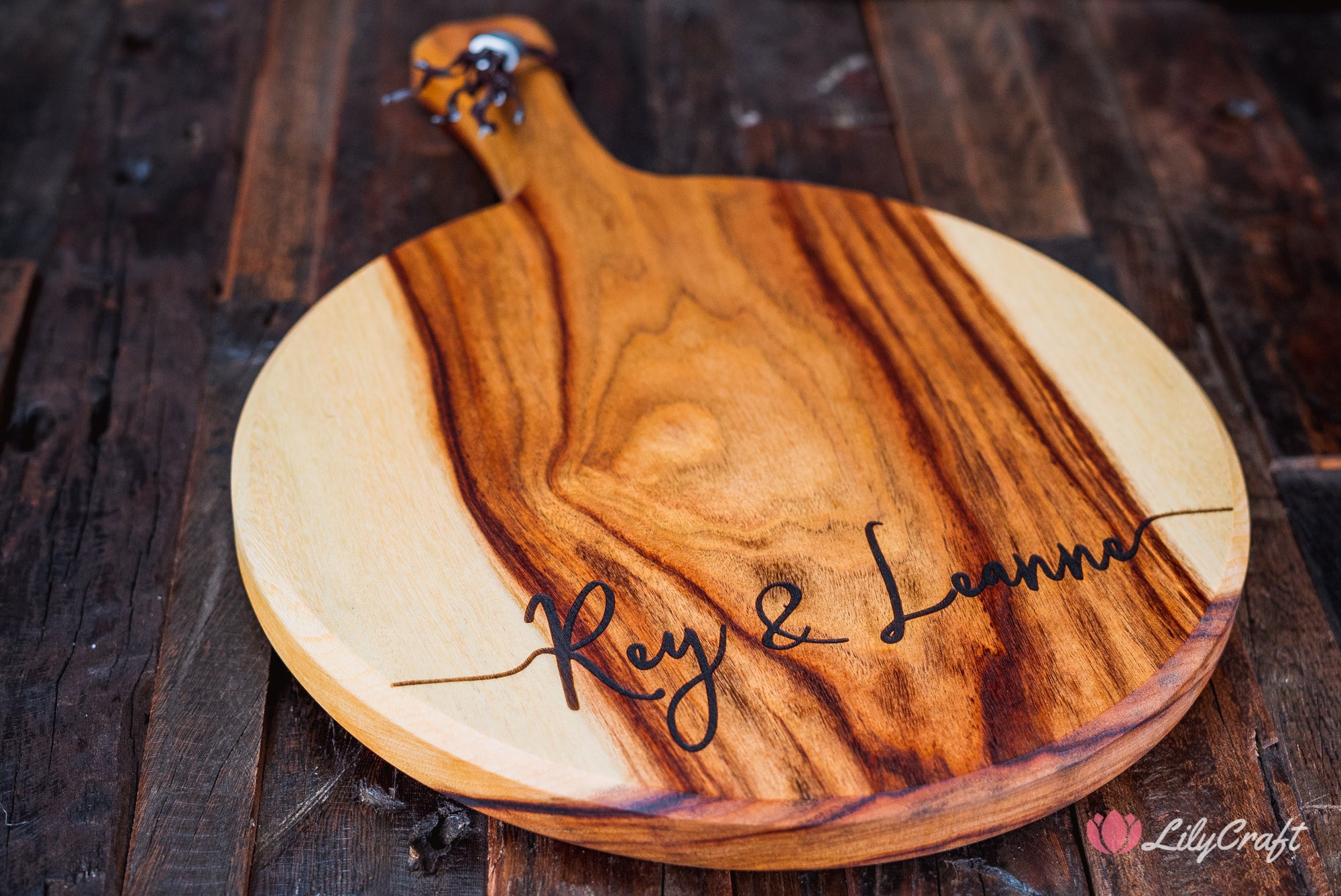 engraved cheese board