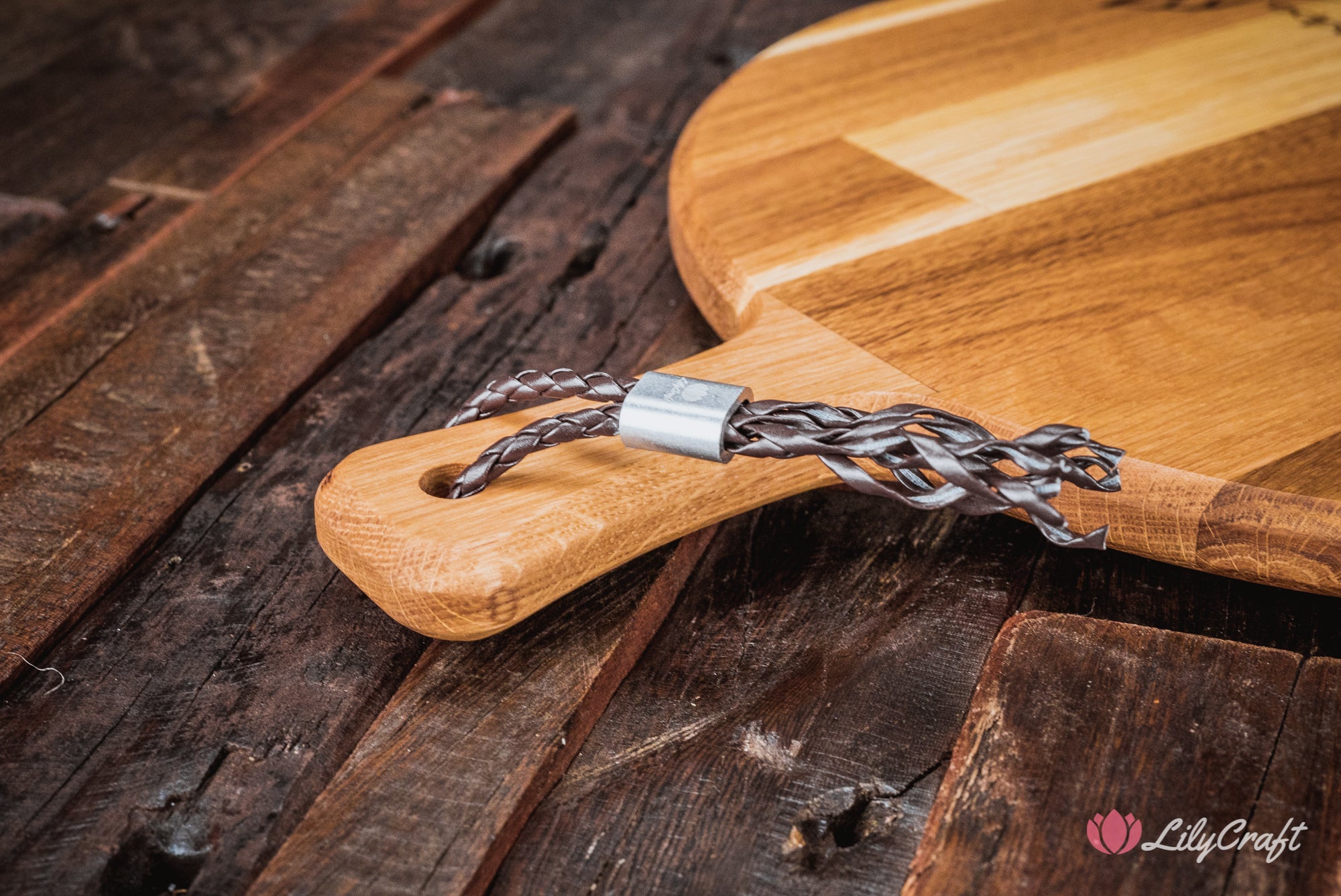 wooden pizza board