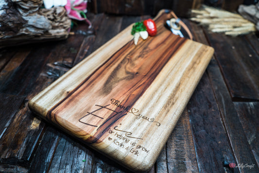 cutting board with handle
