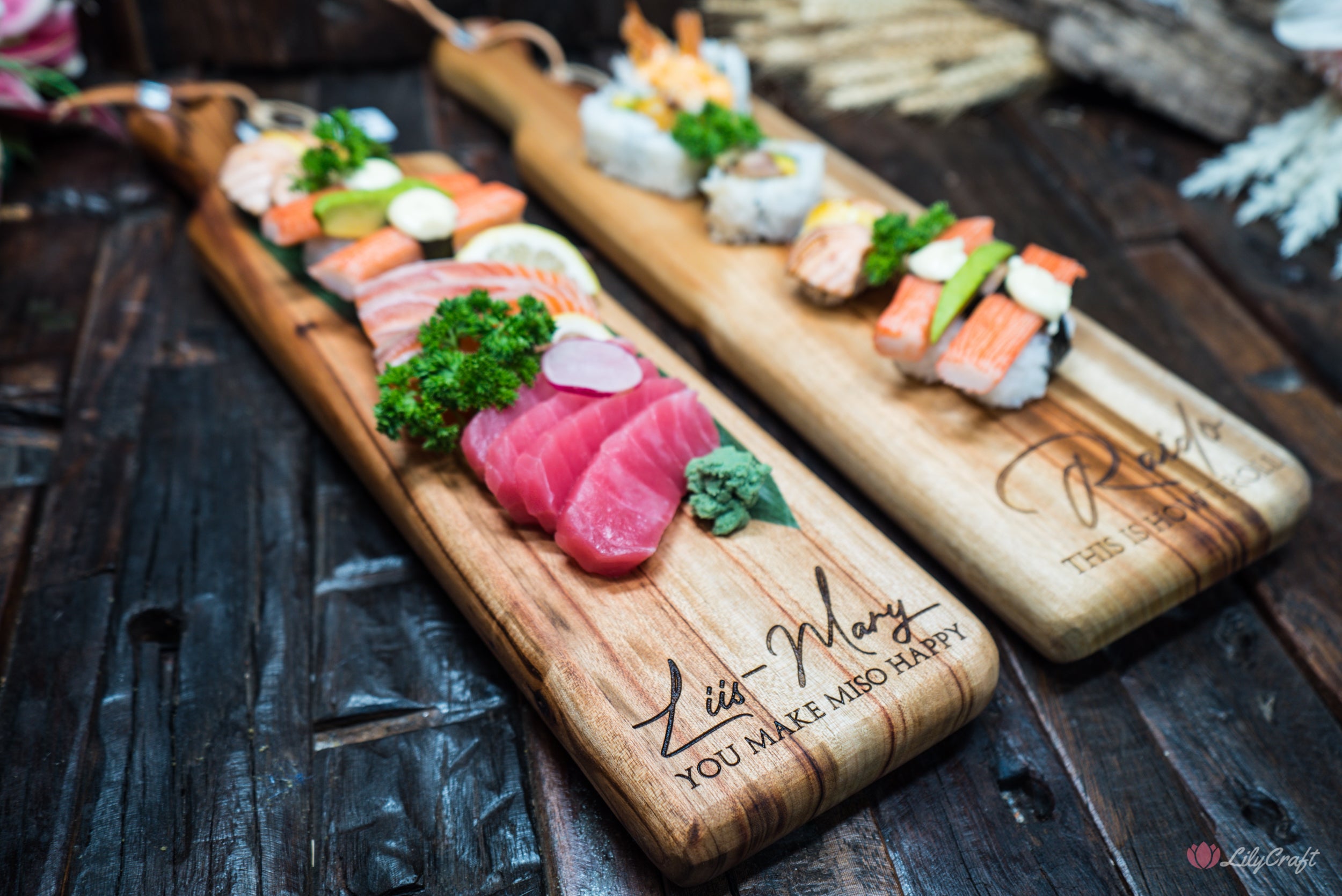 personalized sushi board