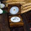 Bocote luxury engagement wooden ring box. Personalized wooden ring box. Custom Engagement ring box