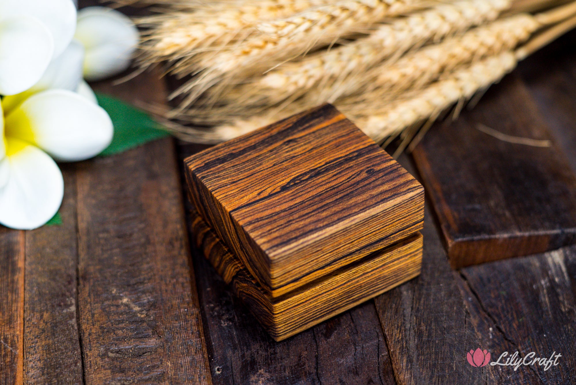 wooden wedding ring box