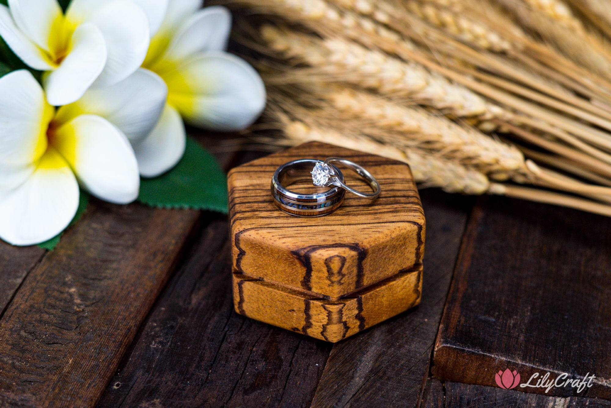 zebrawood ring box