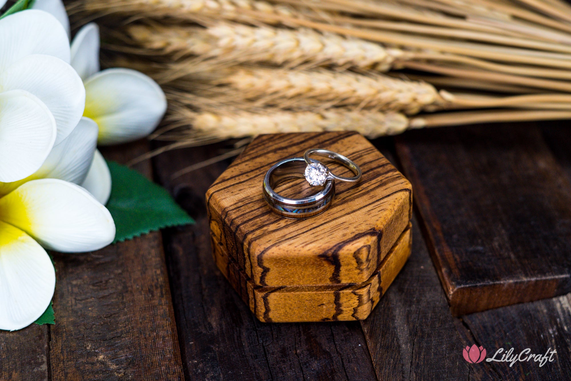 ring display case, wedding ring box, wedding ring holder box, wedding ring bearer box, personalized wedding ring box, custom wedding ring box, handmade wooden jewelry box, wooden jewelry box, wooden ring box, luxury ring box, ring bearer box, personalised ring box, personalized ring box, ring display case, leather ring box, modern wedding ring box, hexagon velvet ring box, geometric wedding ring box, hexagon ring box, geometric ring box,