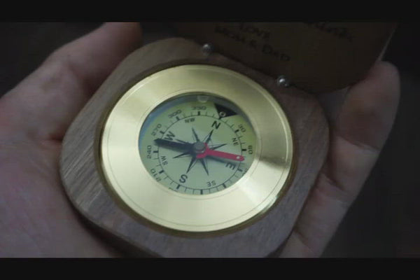 Personalised Brass & Timber Compass – A Meaningful Gift for Life’s Big Moments