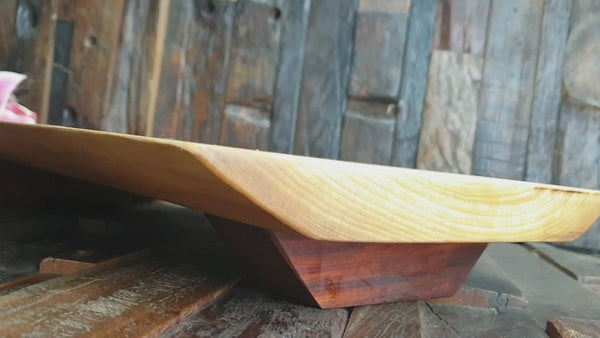 Live Edge Engraved Serving Board - The Natural edge cheese board.