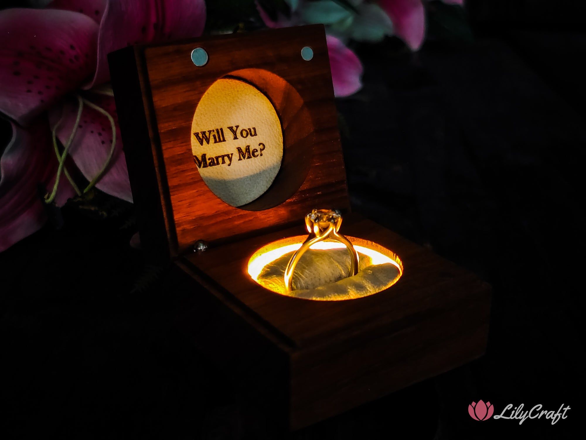 light up ring box